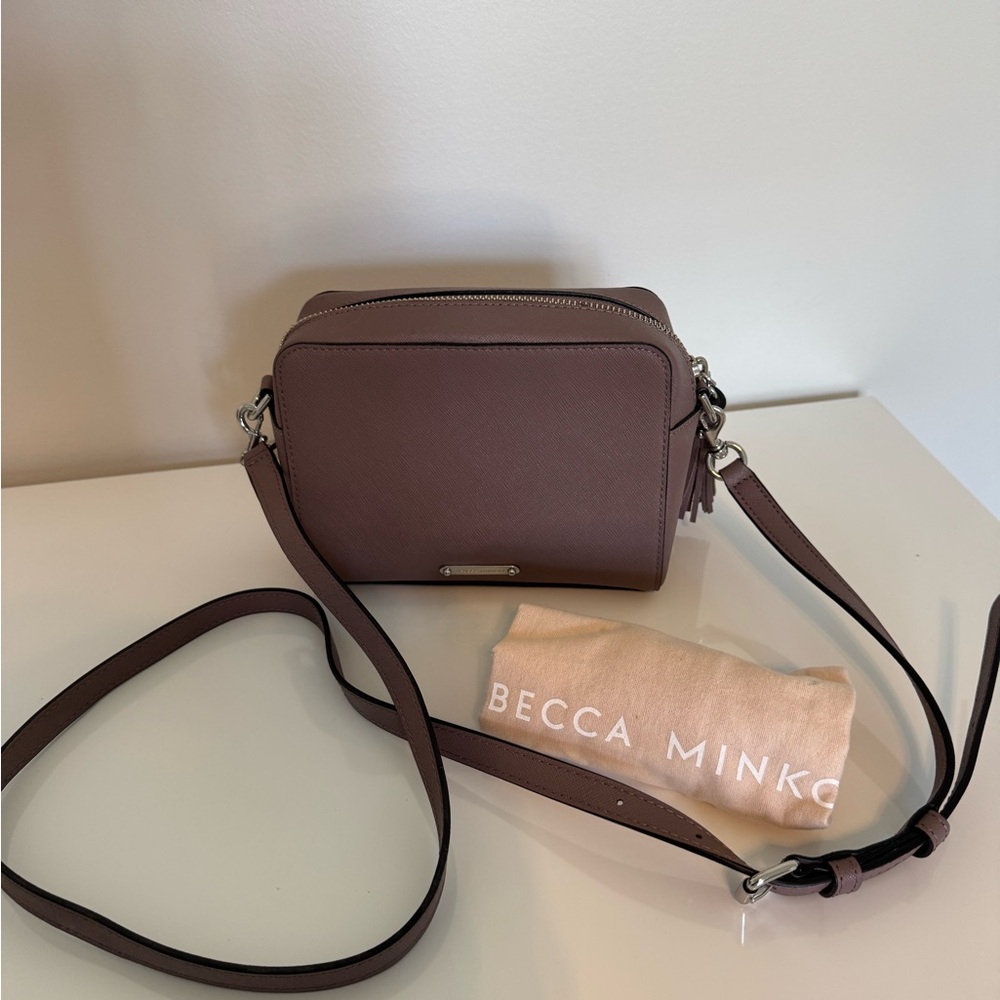 Rebecca Minkoff taupe leather Crossbody Bag